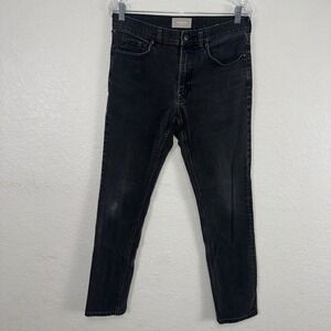 Everlane‎ Denim The Slim Jeans 32x32 (fits 32x31) Preppy Black Stretch Straight